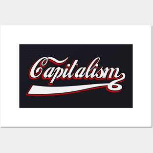Capitalism typography Posters and Art